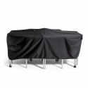 Funda negra para mesa de jardín 200 x 130 cm