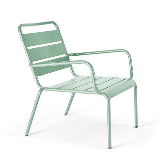 Sillón bajo de metal