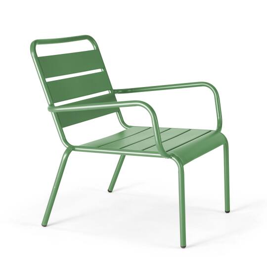 Sillón bajo de metal