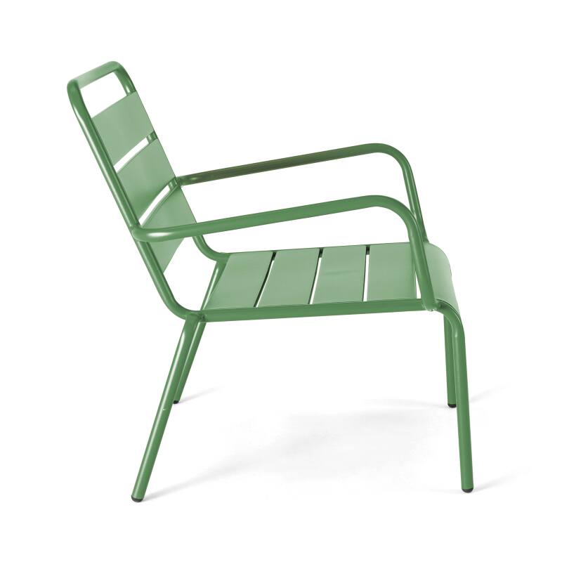 Sillón bajo de metal (3/7)