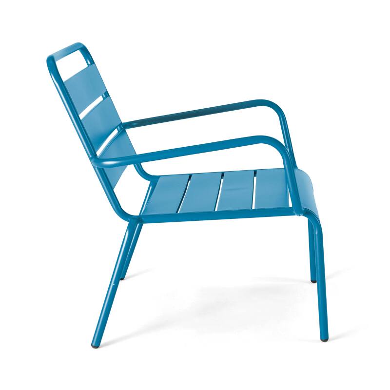 Sillón bajo de metal (3/7)