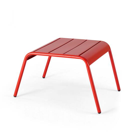 Reposapiés de jardín o mesa auxiliar de metal resistente | Oviala