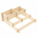 Huerto de madera escalera
