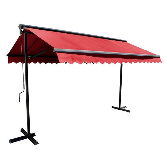 Toldo a dos aguas con caja de 3 x 3 m incluye control remoto | Oviala