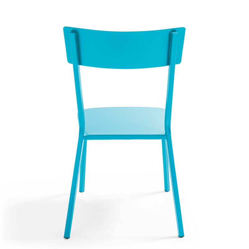 Silla de jardín de metal estilo bistró (3/5)