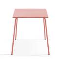 Mesa cuadrada de conjunto (70 x 70 x 72 cm) y 4 sillas con reposabrazos