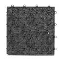 Lote de baldosas de terraza en gravilla con sistema de clips (30 x 30 x 2,5 cm)