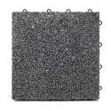 Lote de baldosas de terraza en gravilla con sistema de clips (30 x 30 x 2,5 cm)