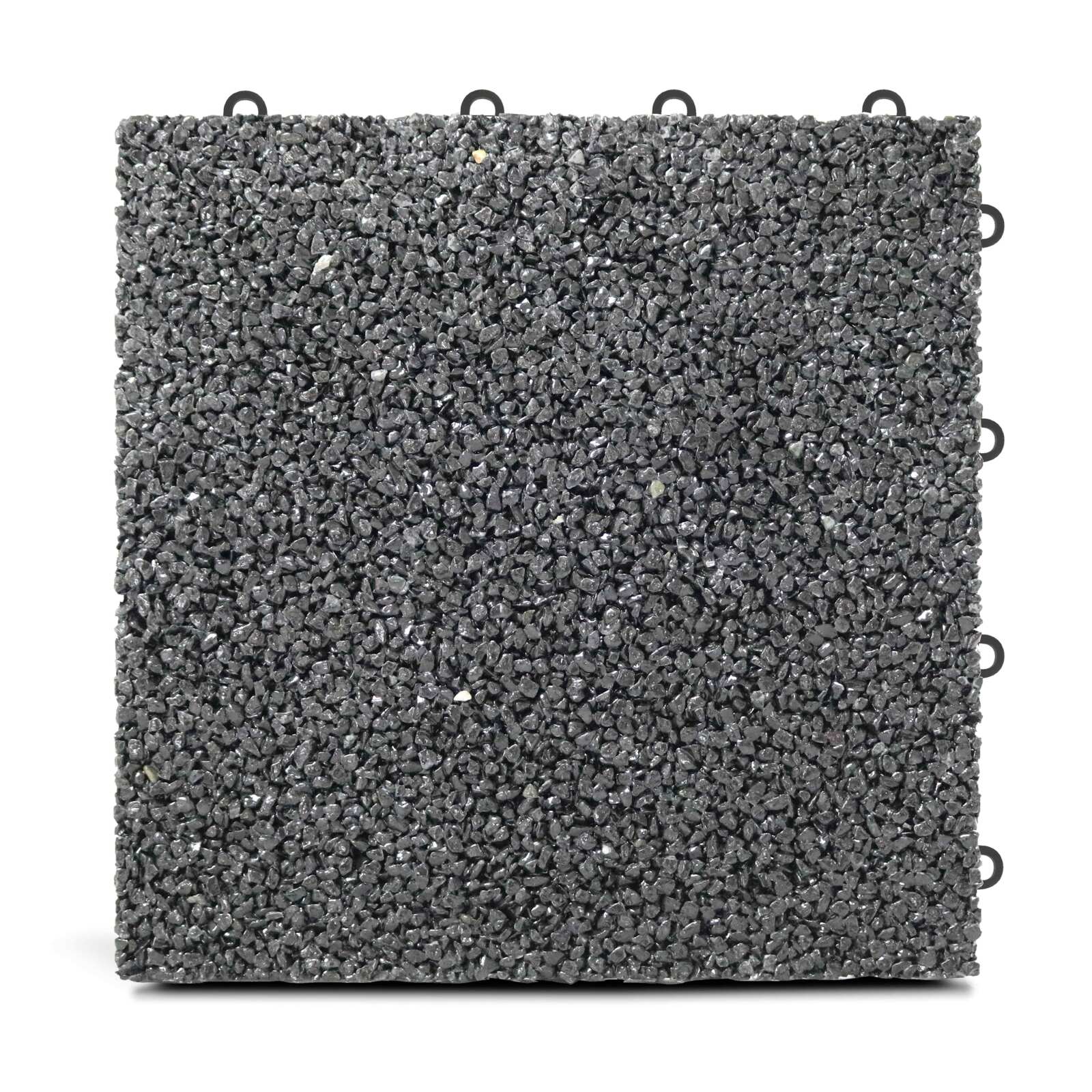 Lote de baldosas de terraza en gravilla con sistema de clips (30 x 30 x 2,5 cm)