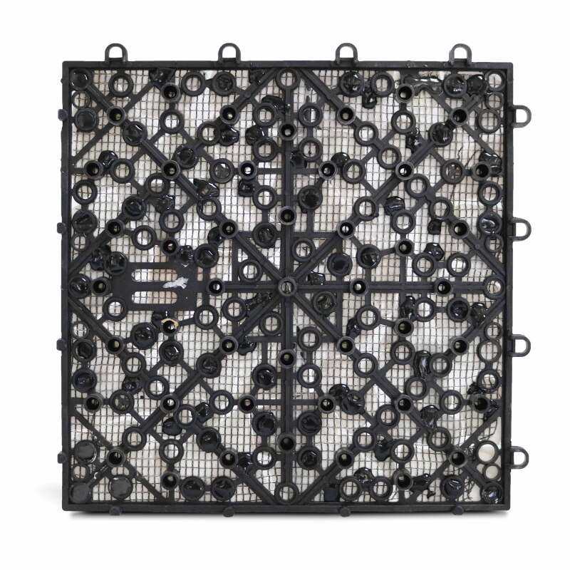 Lote de baldosas de terraza en guijarros de mármol (30 x 30 x 2,5 cm)