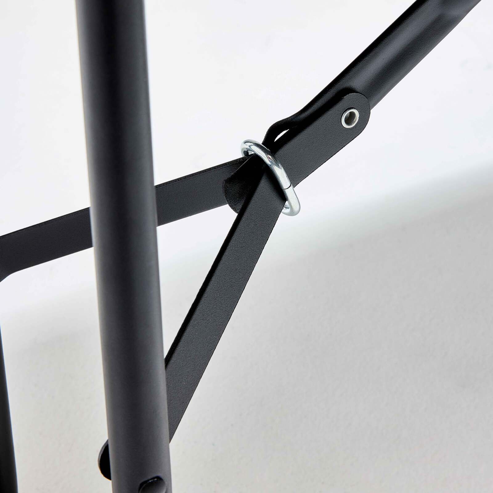 Banco plegable negro de 3 plazas de 180 cm