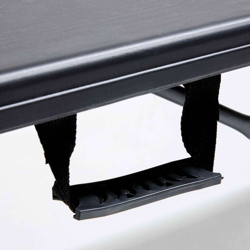 Banco plegable negro de 3 plazas de 180 cm (4/7)