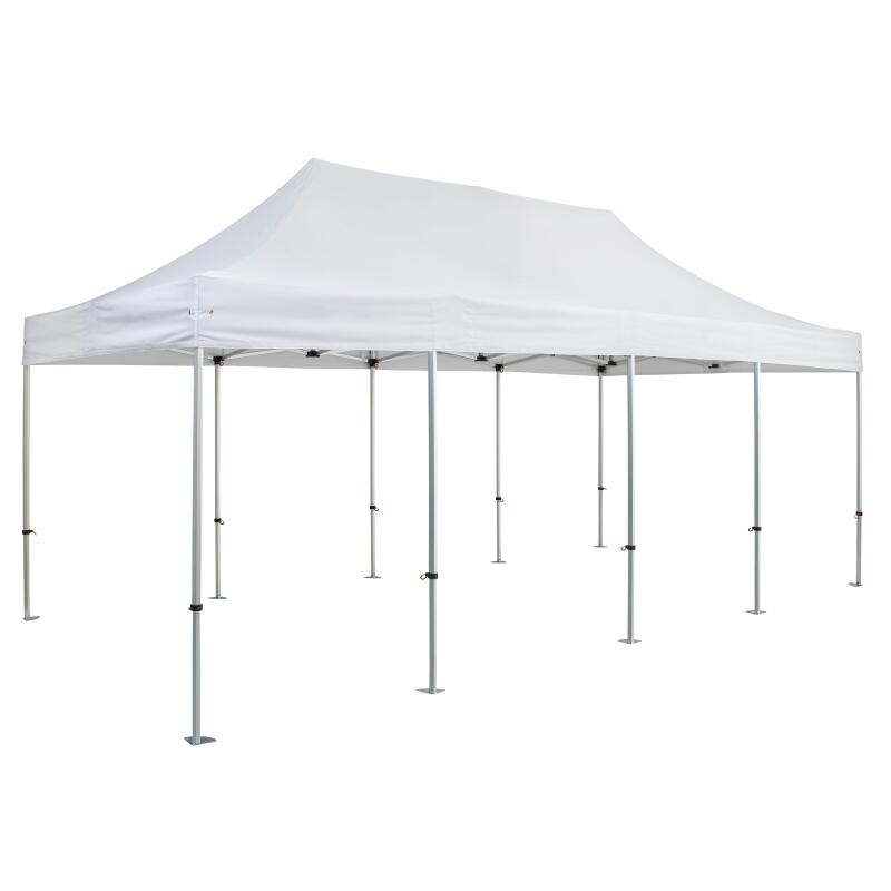 Carpa plegable blanco de aluminio 4x8m 300g/m² 40mm