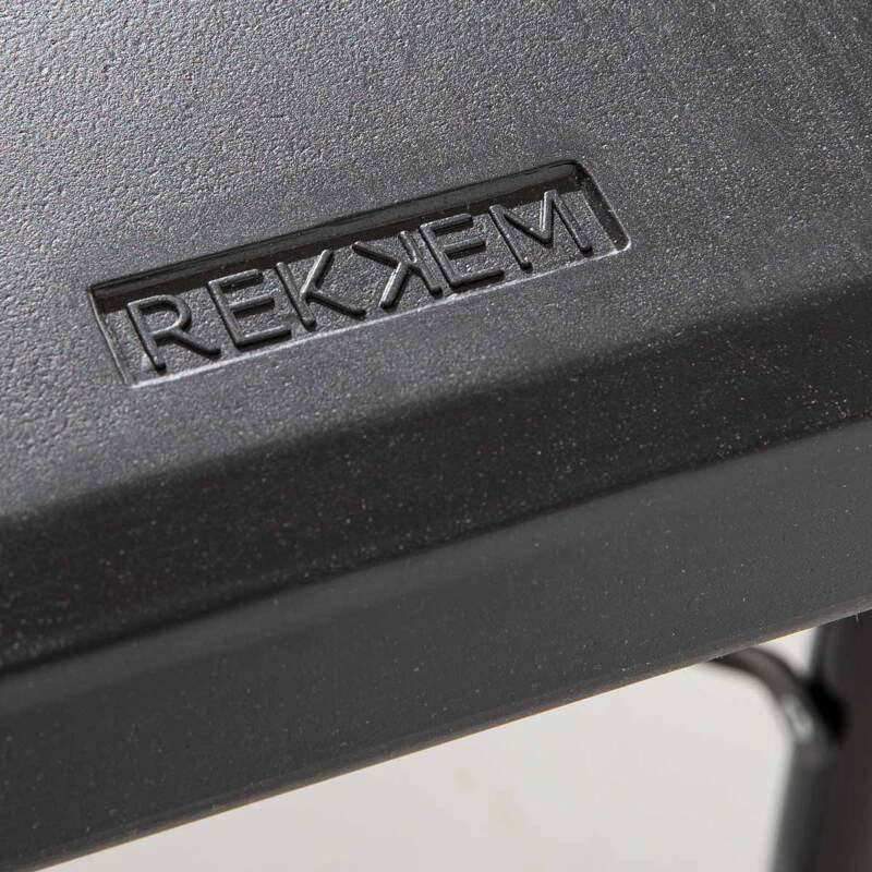 Mesa auxiliar negra para recepción de 200 cm (5/6)