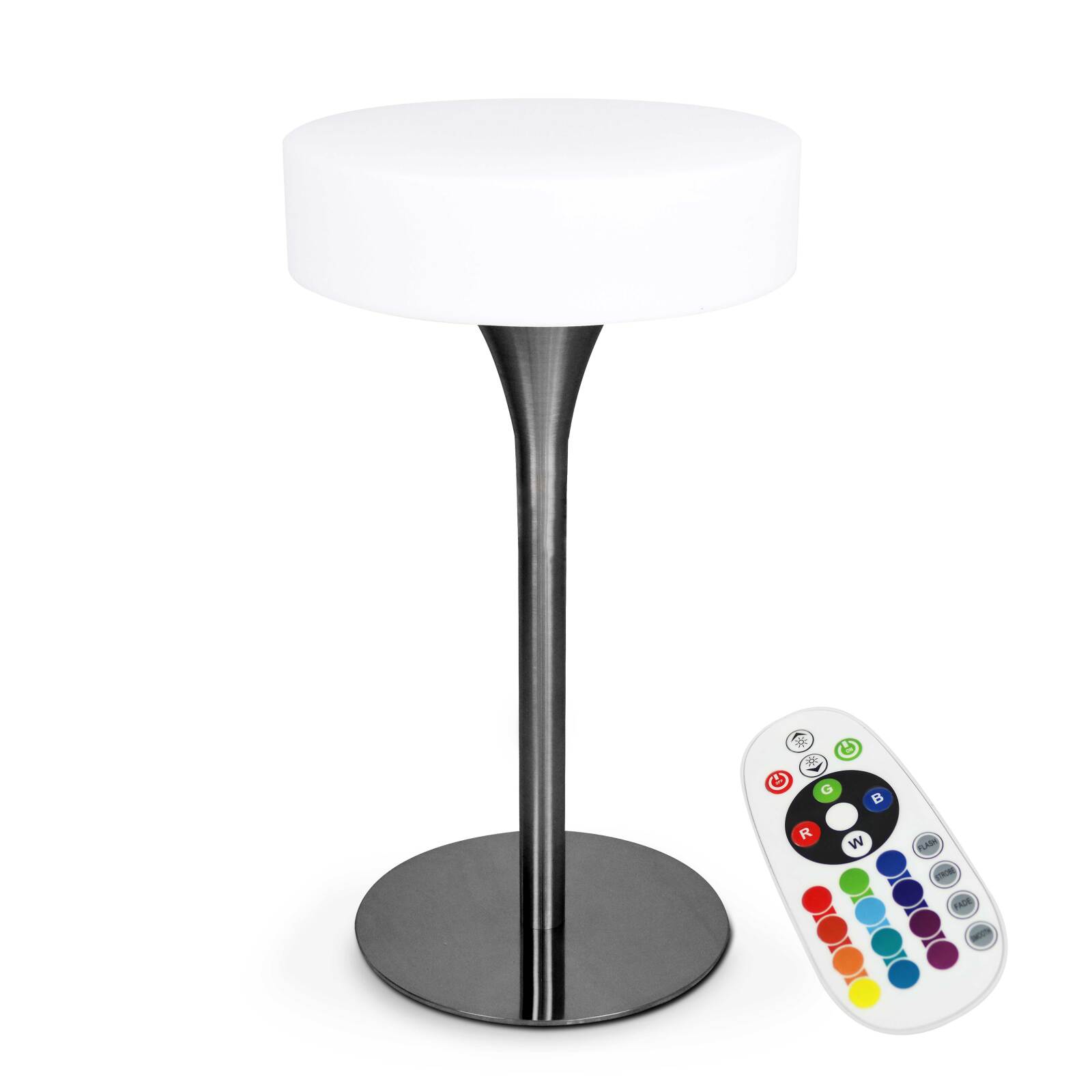 Mesa alta luminosa LED recargable (⌀60cm x 106)