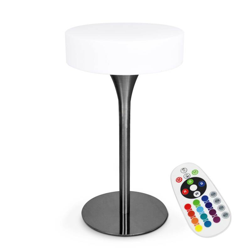 Mesa alta luminosa LED recargable (⌀60cm x 106)