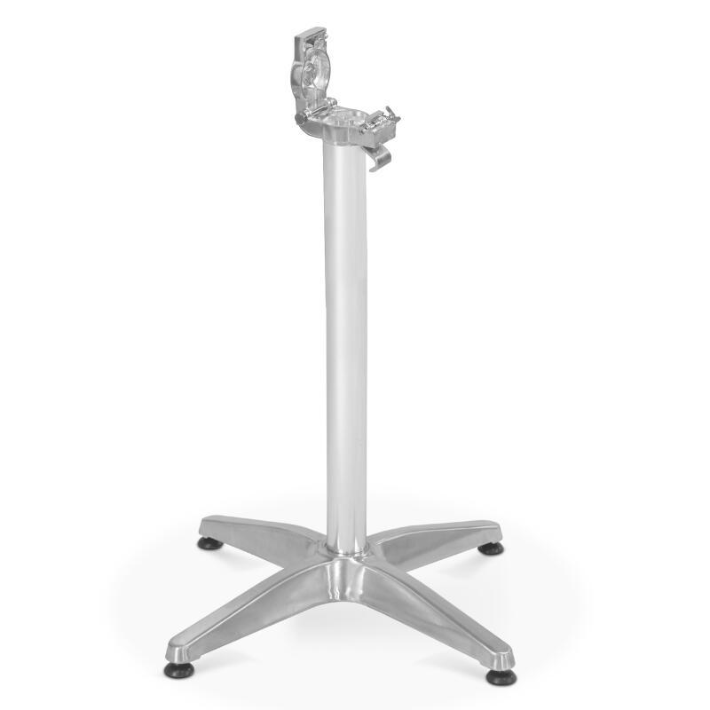 Pie de mesa de aluminio con sistema inclinable