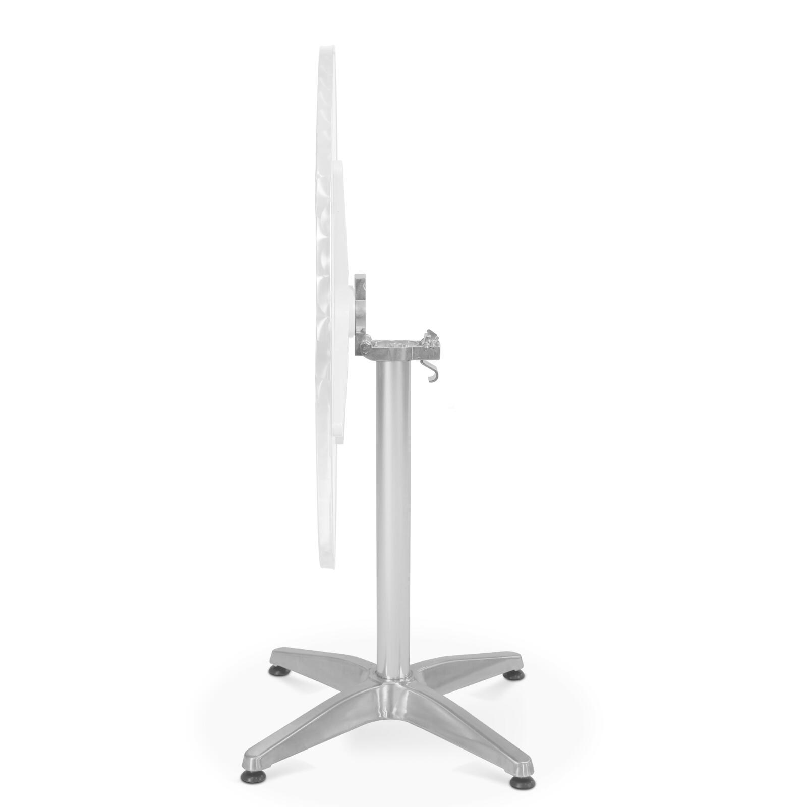 Pie de mesa de aluminio con sistema inclinable