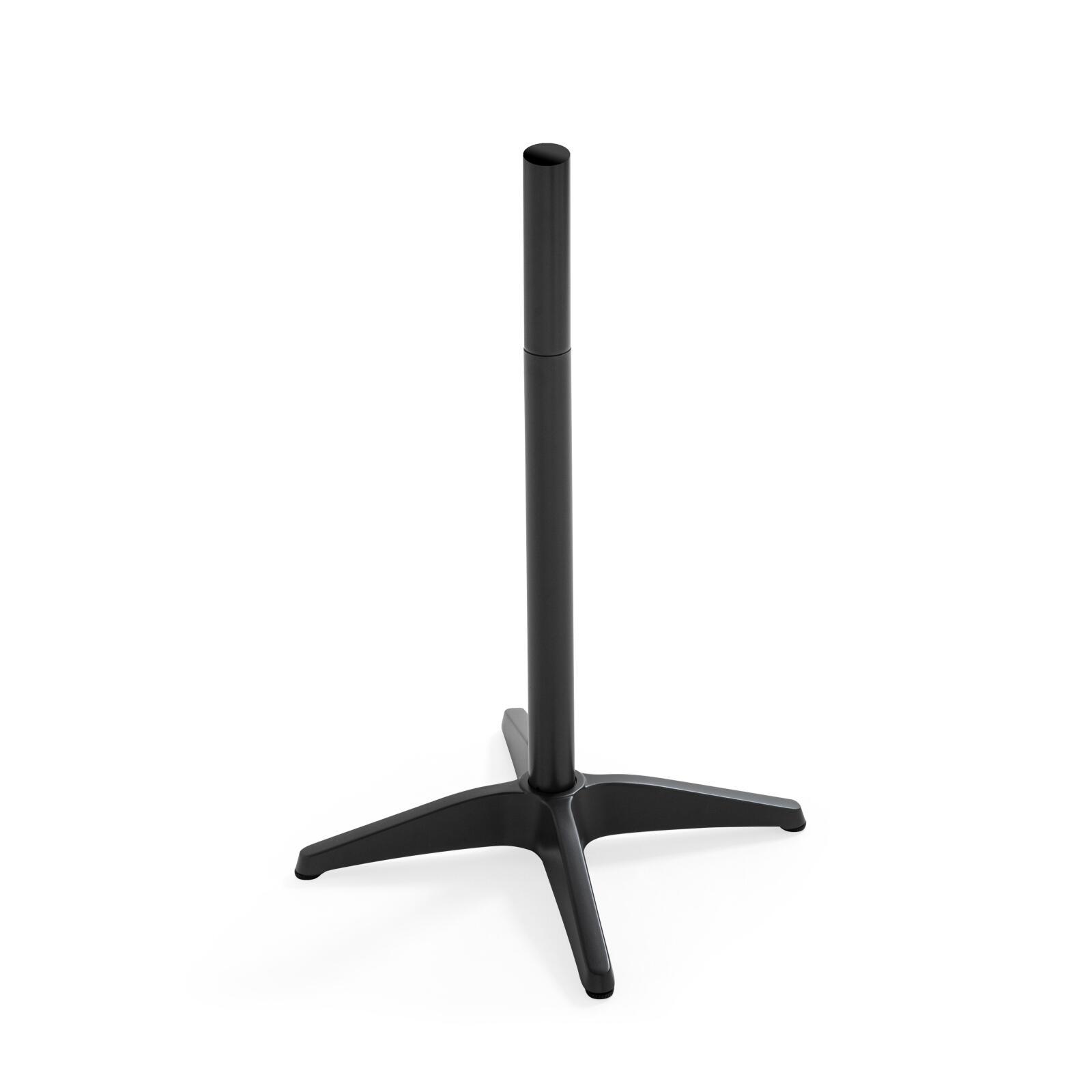 Pie de mesa de aluminio gris para mesa alta