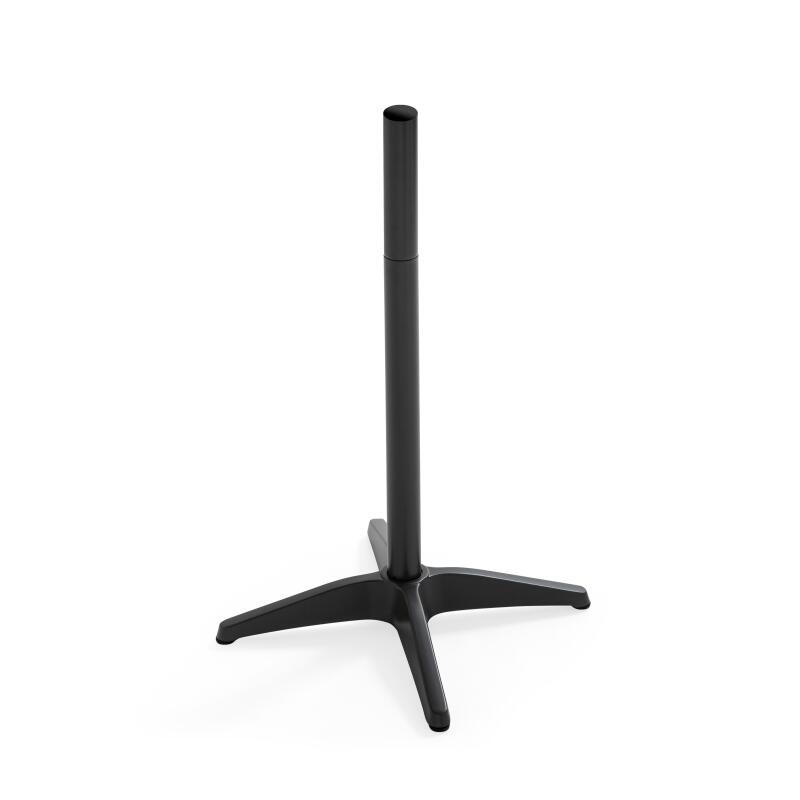 Pie de mesa de aluminio gris para mesa alta