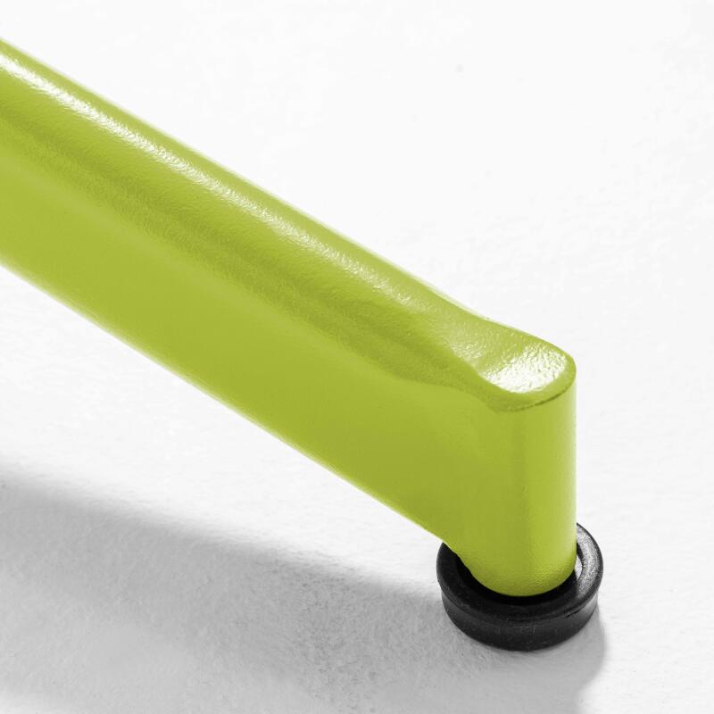 Mesa de jardín plegable de estilo bistró ⌀70 x 72 cm y 4 sillas con brazos de metal