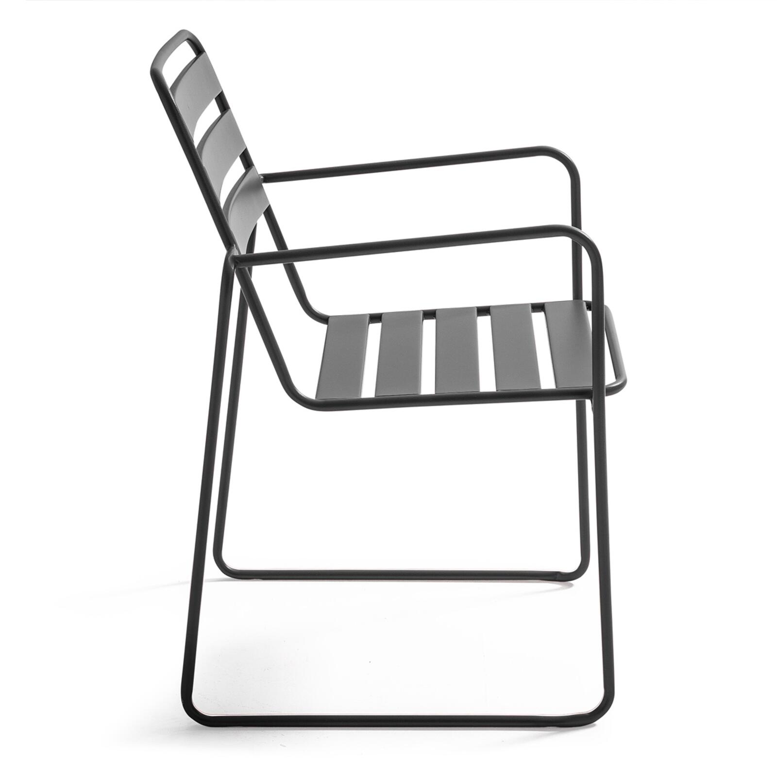 Silla de jardín apilable de metal Silla de jardín apilable de metal