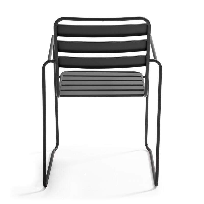 Silla de jardín apilable de metal