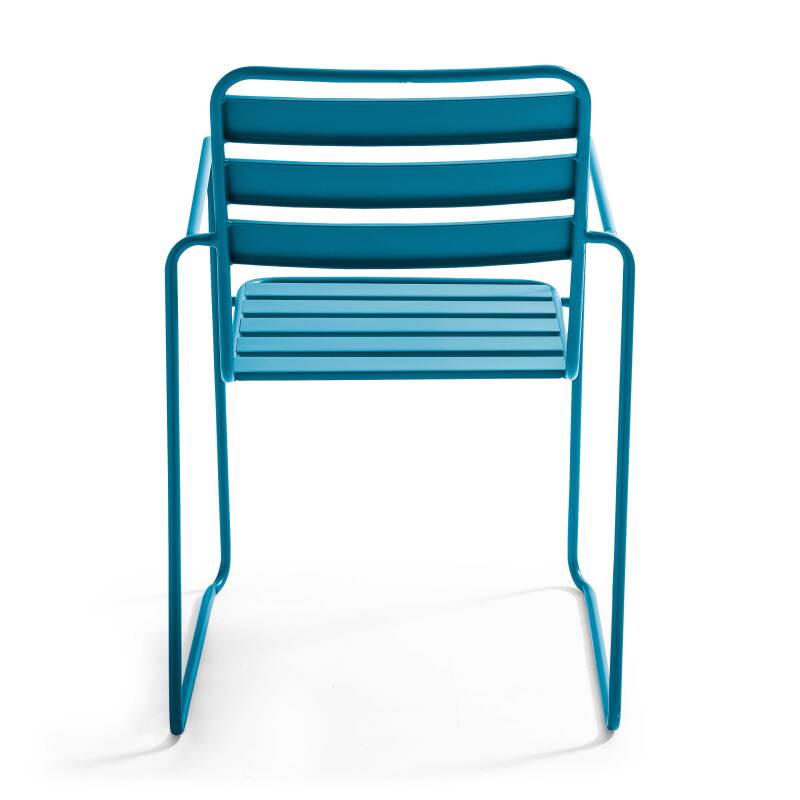 Silla de jardín apilable de metal (3/5)