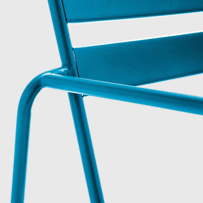 Silla de jardín apilable de metal (4/5)