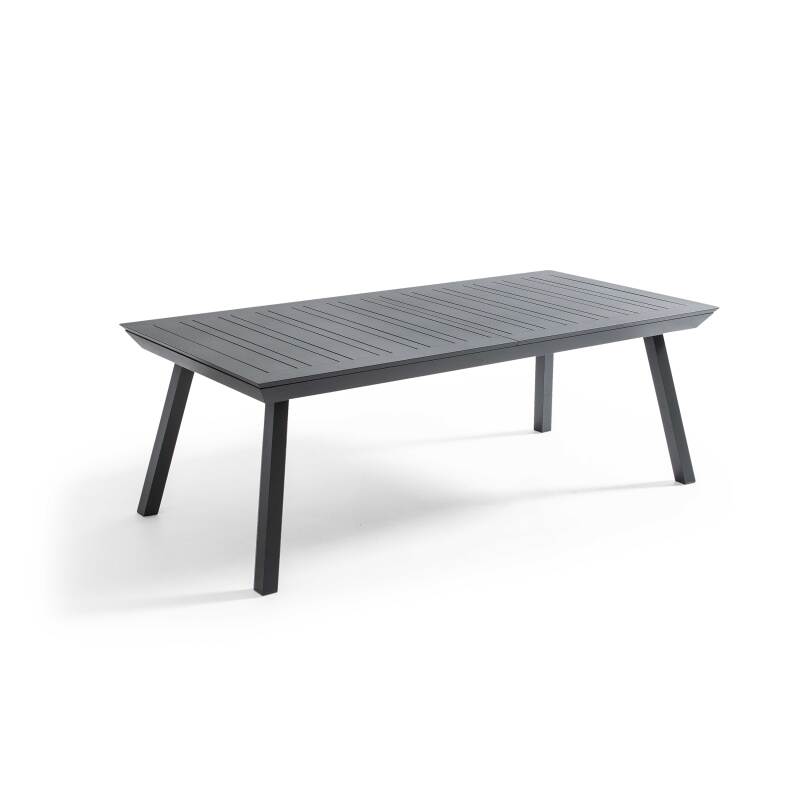 Mesa de jardín rectangular extensible (216/298 x 100 x 75 cm) de aluminio