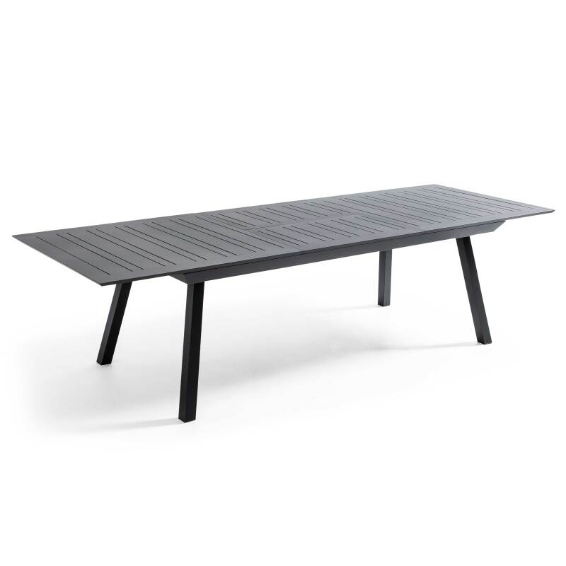 Mesa de jardín rectangular extensible (216/298 x 100 x 75 cm) de aluminio