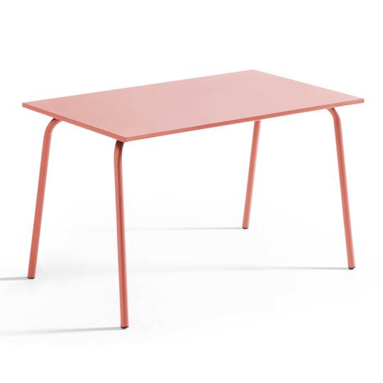 Mesa de jardín (120 x 70 x 72 cm) de acero termolacado