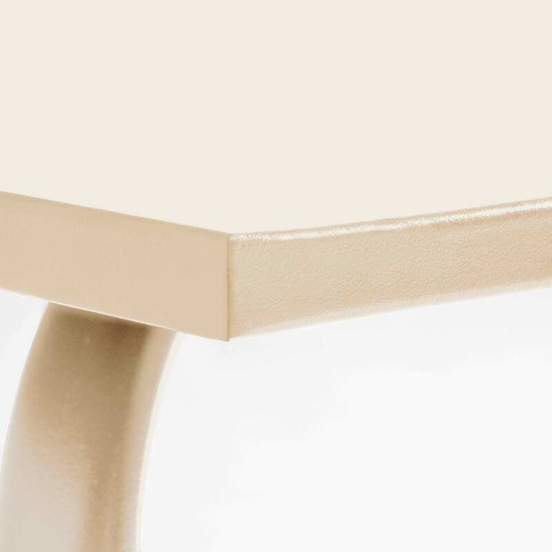 Mesa de jardín (120 x 70 x 72 cm) de acero termolacado (5/6)