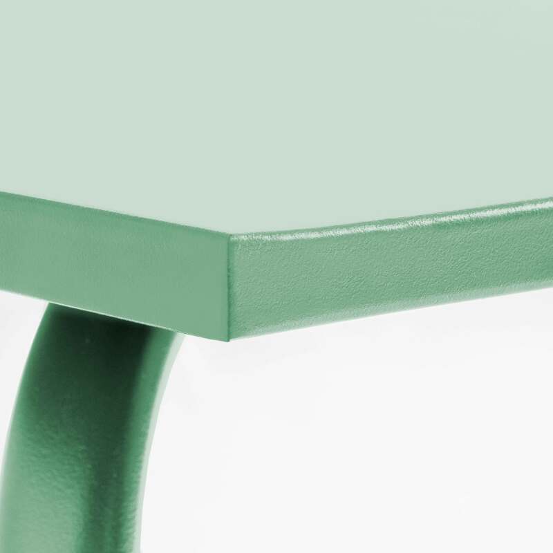 Mesa de jardín (120 x 70 x 72 cm) de acero termolacado (5/6)