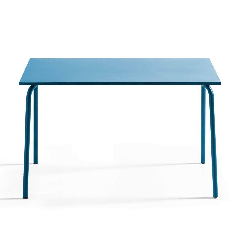 Mesa de jardín (120 x 70 x 72 cm) de acero termolacado