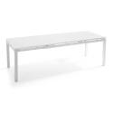 Mesa de jardín rectangular extensible (180/240 x 90 x 76 cm) de aluminio