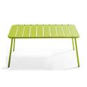 Conjunto de jardín de 4 plazas de metal, que incluye 1 mesa de centro, 2 sillones y 1 sofá