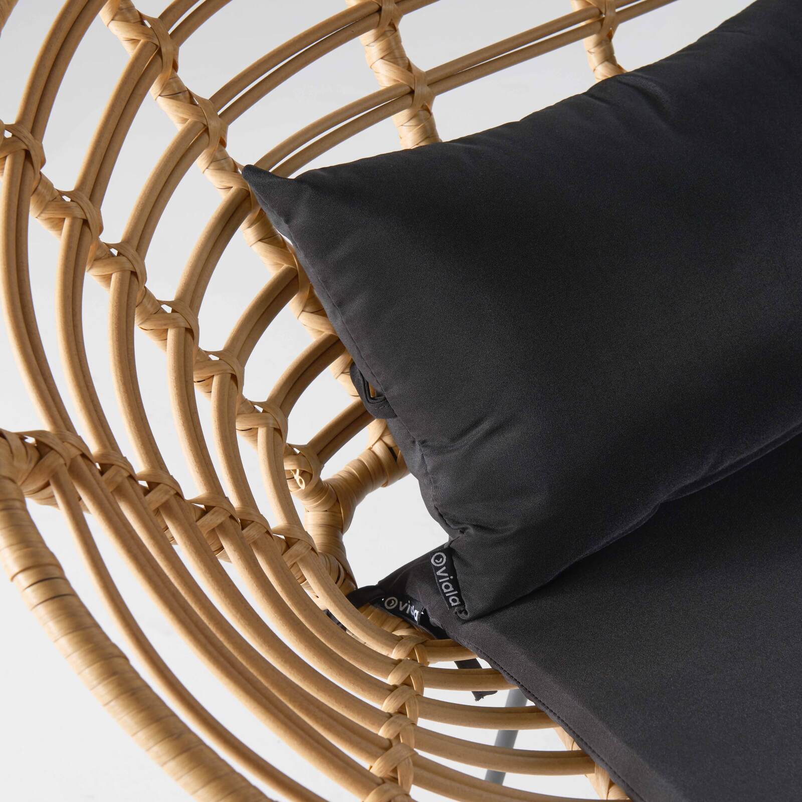 Sofá de jardín de 2 plazas de ratán sintético tejido