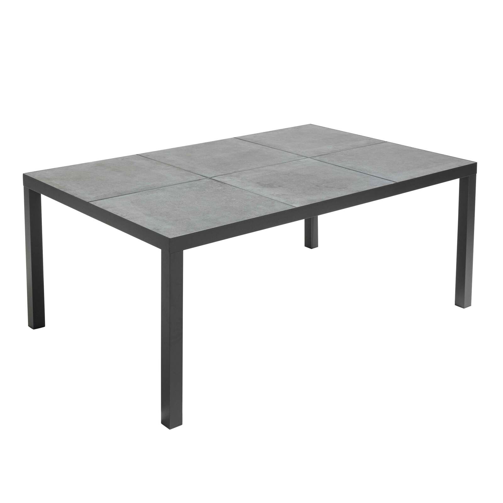 Mesa de jardín rectangular de cerámica de 182 x 121 cm y 10 sillas