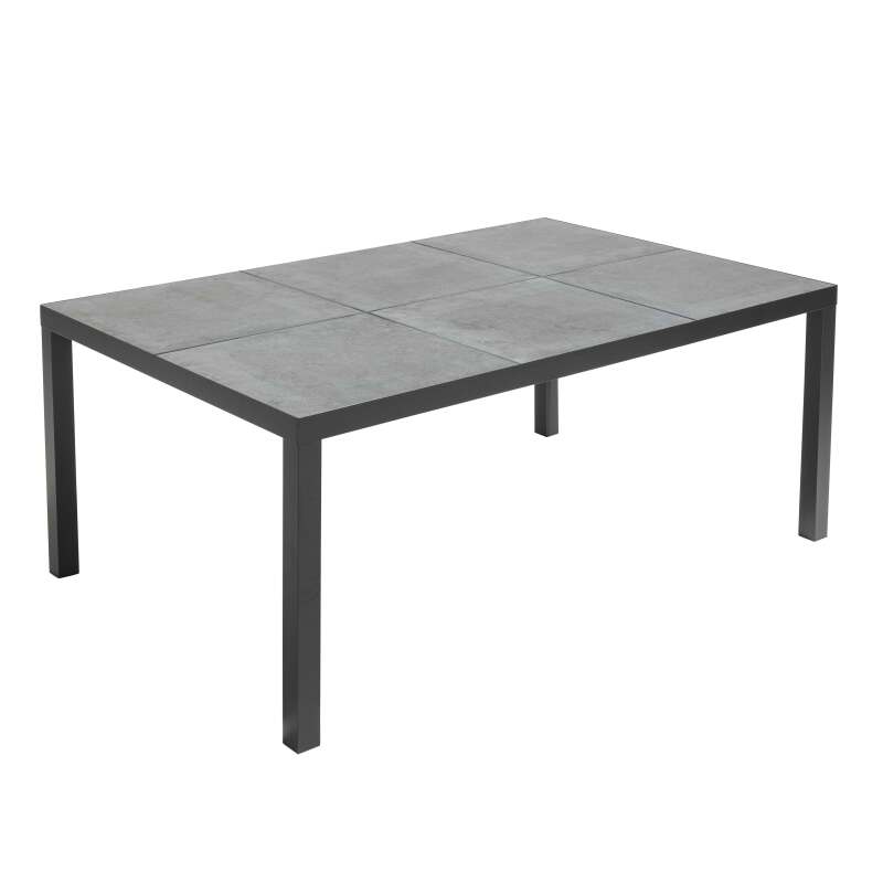 Mesa de jardín rectangular de cerámica de 182 x 121 cm y 10 sillas (2/7)