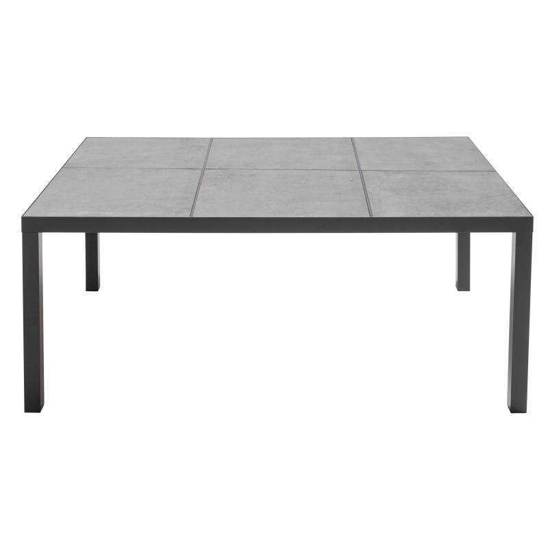 Mesa de jardín rectangular de cerámica de 182 x 121 cm y 10 sillas (3/7)