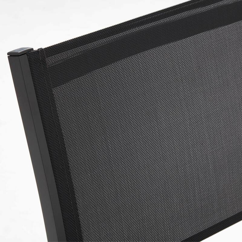 Mesa de jardín rectangular de cerámica de 182 x 121 cm y 10 sillas (6/7)