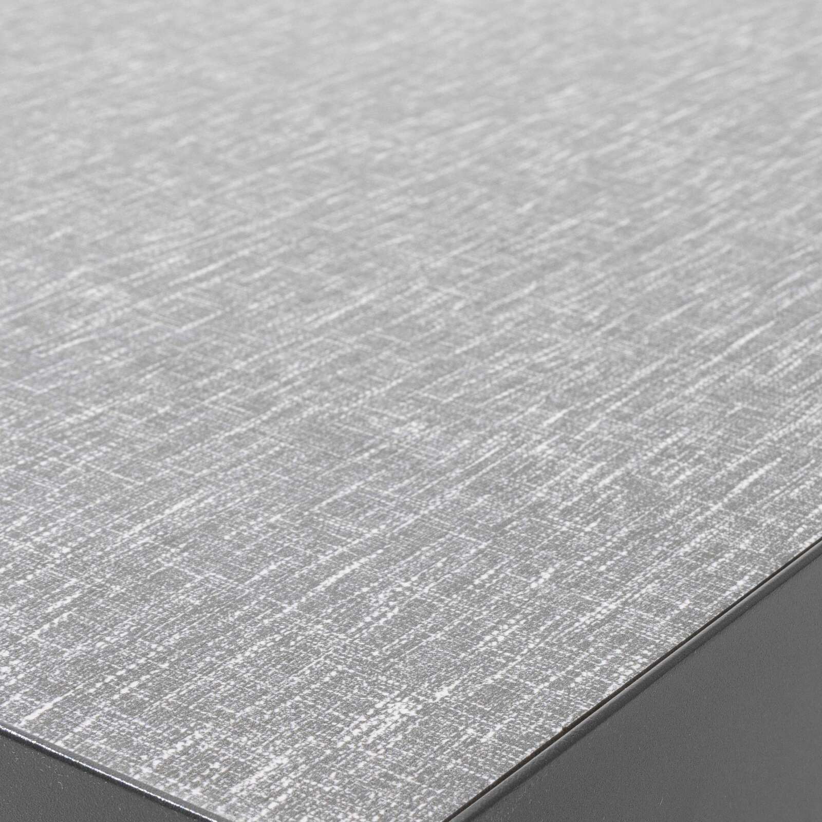 Mesa de jardín de cerámica con diseño de tela (182 x 121 x 74 cm)