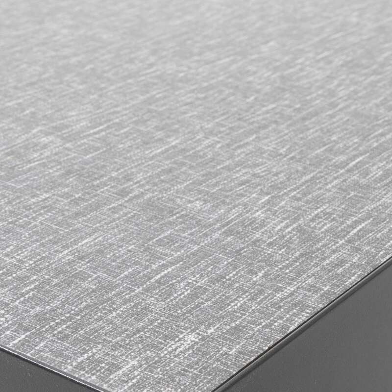 Mesa de jardín de cerámica con diseño de tela (182 x 121 x 74 cm)