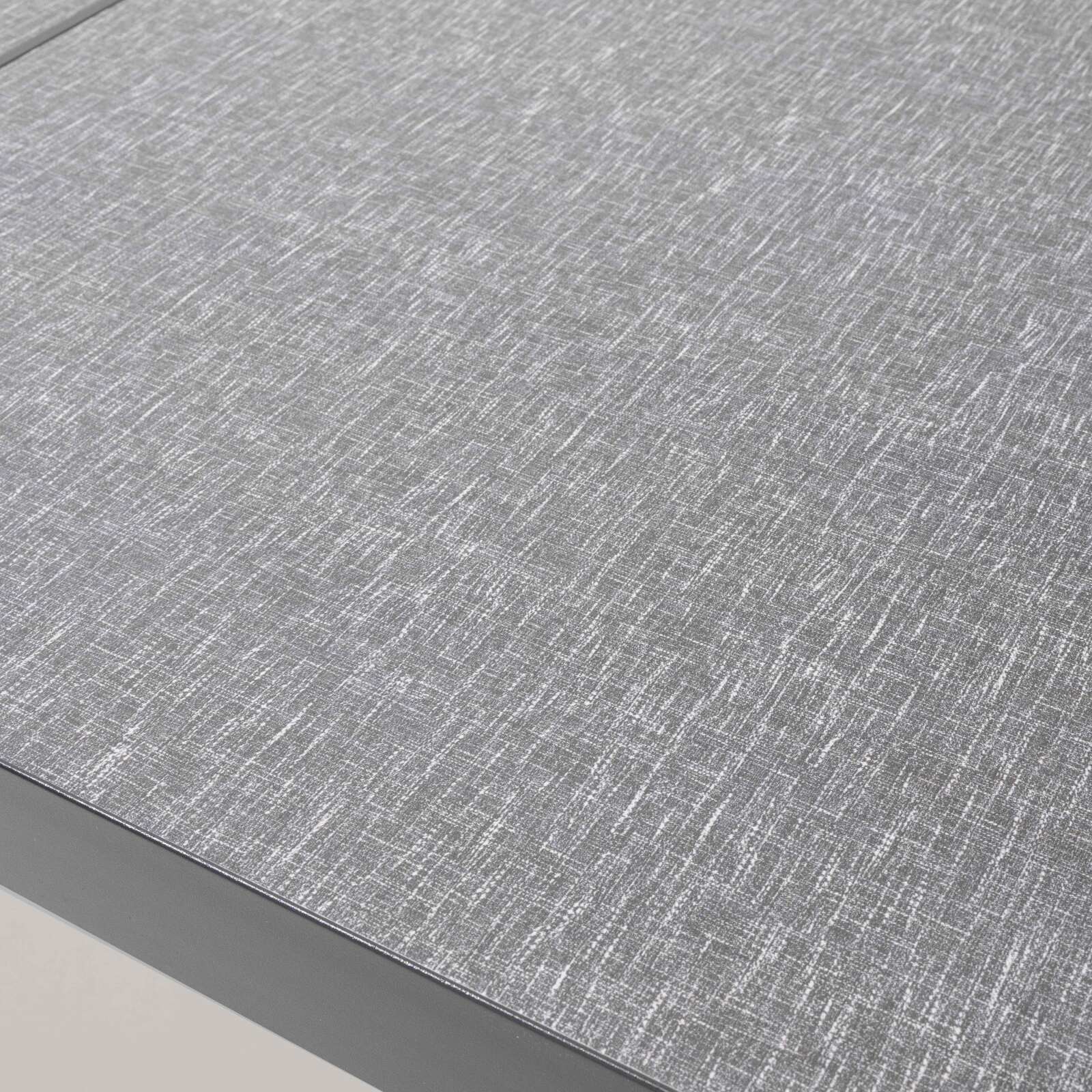 Mesa de jardín de cerámica con diseño de tela (182 x 121 x 74 cm)