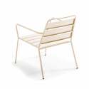 Conjunto de jardín de metal con 2 sillones y 1 banco