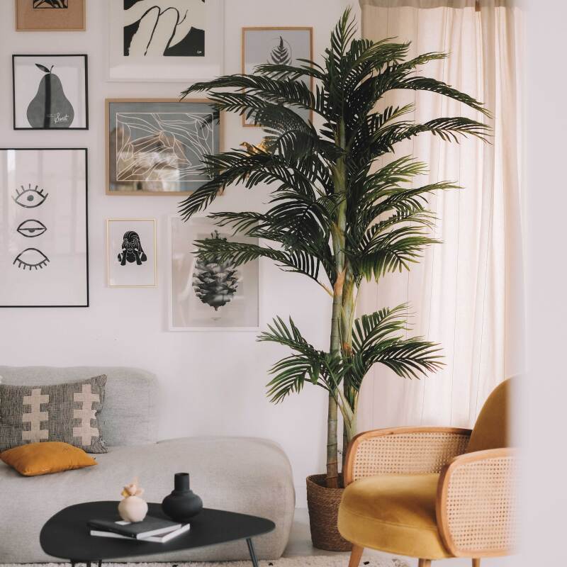 Palmera artificial en maceta 210 cm de altura