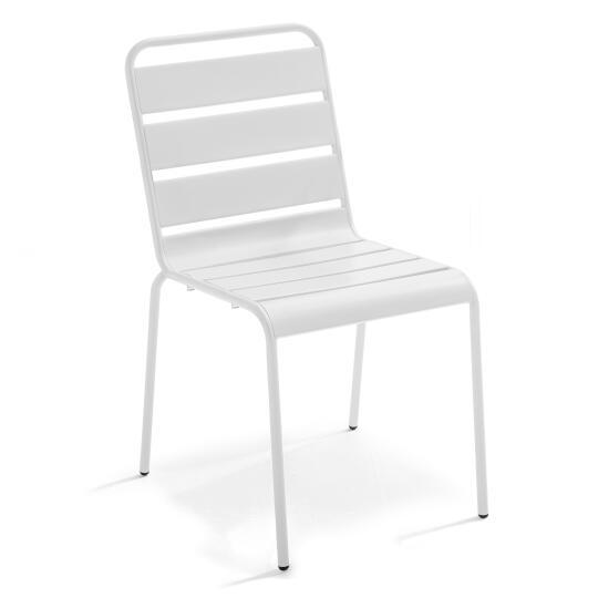 Silla de metal de estilo industrial | Oviala