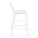 Silla alta de metal estilo industrial