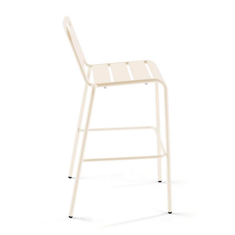 Silla alta de metal estilo industrial (2/4)